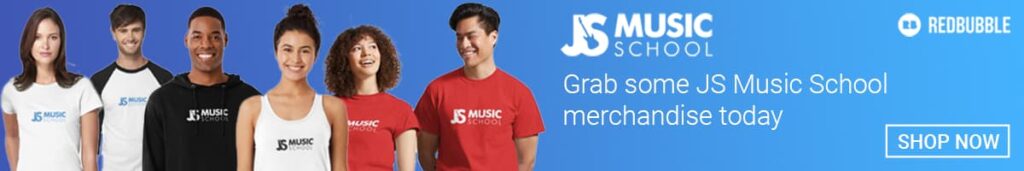 JS Music School Merchandise Banner